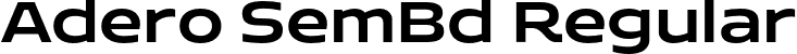 Adero SemBd Regular font - AderoTrial-SemiBold.otf