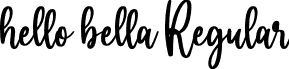 hello bella Regular font - hello bella ttf.ttf