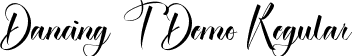 Dancing T Demo Regular font - DancingTDemoRegular.ttf