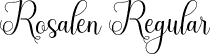 Rosalen Regular font - Rosalen.otf