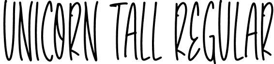 Unicorn Tall Regular font - Unicorn Tall ttf.ttf