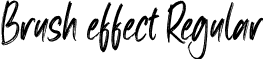 Brush effect Regular font - Brush effect OTF.otf