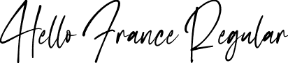 Hello France Regular font - Hello France TTF.ttf