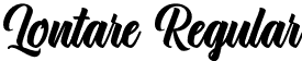 Lontare Regular font - Lontare - PERSONAL USE ONLY.otf