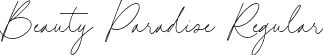 Beauty Paradise Regular font - Beauty Paradise.otf