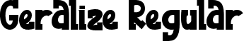 Geralize Regular font - Geralize TTF Personal.ttf