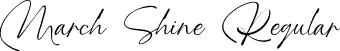 March Shine Regular font - MarchShine-VGxMe.ttf