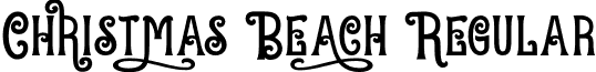 Christmas Beach Regular font - Christmas Beach.otf