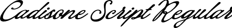 Cadisone Script Regular font - Cadisone Script.otf