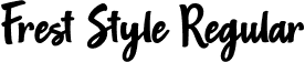 Frest Style Regular font - Frest Style.ttf