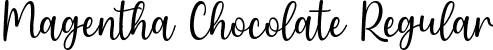 Magentha Chocolate Regular font - MagenthaChocolate.ttf