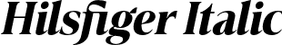 Hilsfiger Italic font - Hilsfiger Italic.otf