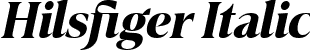 Hilsfiger Italic font - Hilsfiger Italic.ttf