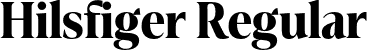 Hilsfiger Regular font - Hilsfiger Regular.otf