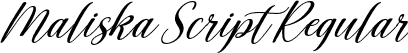 Maliska Script Regular font - Maliska Script.otf