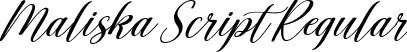 Maliska Script Regular font - Maliska Script.ttf