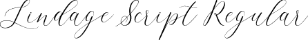 Lindage Script Regular font - LINDAGE.otf