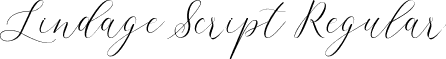 Lindage Script Regular font - LINDAGE.ttf