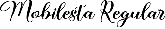 Mobilesta Regular font - Mobilesta.ttf