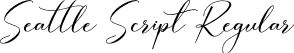 Seattle Script Regular font - Seattle Script.otf