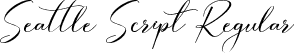 Seattle Script Regular font - Seattle Script.ttf