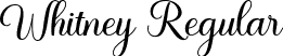 Whitney Regular font - Whitney.ttf