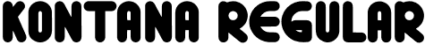 KONTANA Regular font - KONTANA.otf