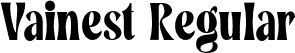 Vainest Regular font - Vainest.otf