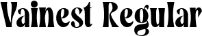 Vainest Regular font - Vainest.ttf