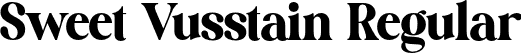 Sweet Vusstain Regular font - SWEET VUSSTAIN.otf