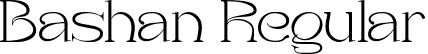 Bashan Regular font - Bashan.otf