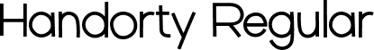 Handorty Regular font - Handorty.otf