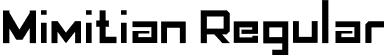 Mimitian Regular font - Mimitian_otf.otf