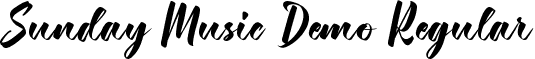 Sunday Music Demo Regular font - SundayMusicDemoRegular.ttf