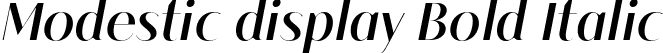 Modestic display Bold Italic font - Modesticdisplay-BoldItalic.otf