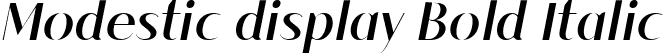 Modestic display Bold Italic font - Modesticdisplay-BoldItalic.ttf