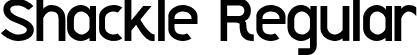 Shackle Regular font - Shackle-Regular.otf