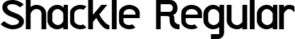 Shackle Regular font - Shackle-Regular.ttf