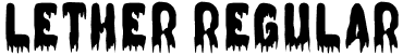 LETHER Regular font - otf.otf