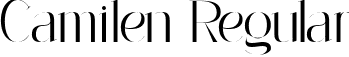 Camilen Regular font - Camilen.ttf