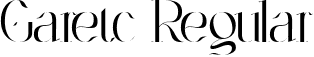 Garetc Regular font - Garetc.ttf