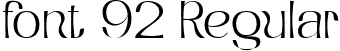 font 92 Regular font - Koumon-Regular.ttf