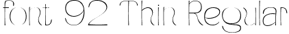 font 92 Thin Regular font - Koumon-Thin.ttf