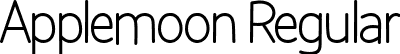 Applemoon Regular font - Applemoon.otf