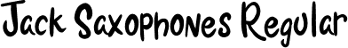 Jack Saxophones Regular font - JackSaxophones.otf