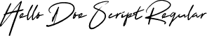 Hello Doe Script Regular font - Hello Doe.otf