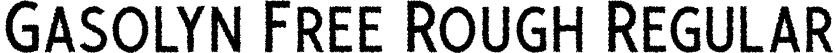 Gasolyn Free Rough Regular font - Gasolyn Rough.ttf