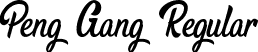 Peng Gang Regular font - PengGang.ttf