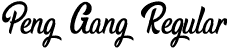 Peng Gang Regular font - PengGang.otf