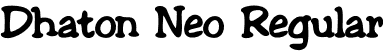 Dhaton Neo Regular font - DhatonNeo.otf